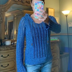 NWT American Eagle Blue Hoodie Sweater S